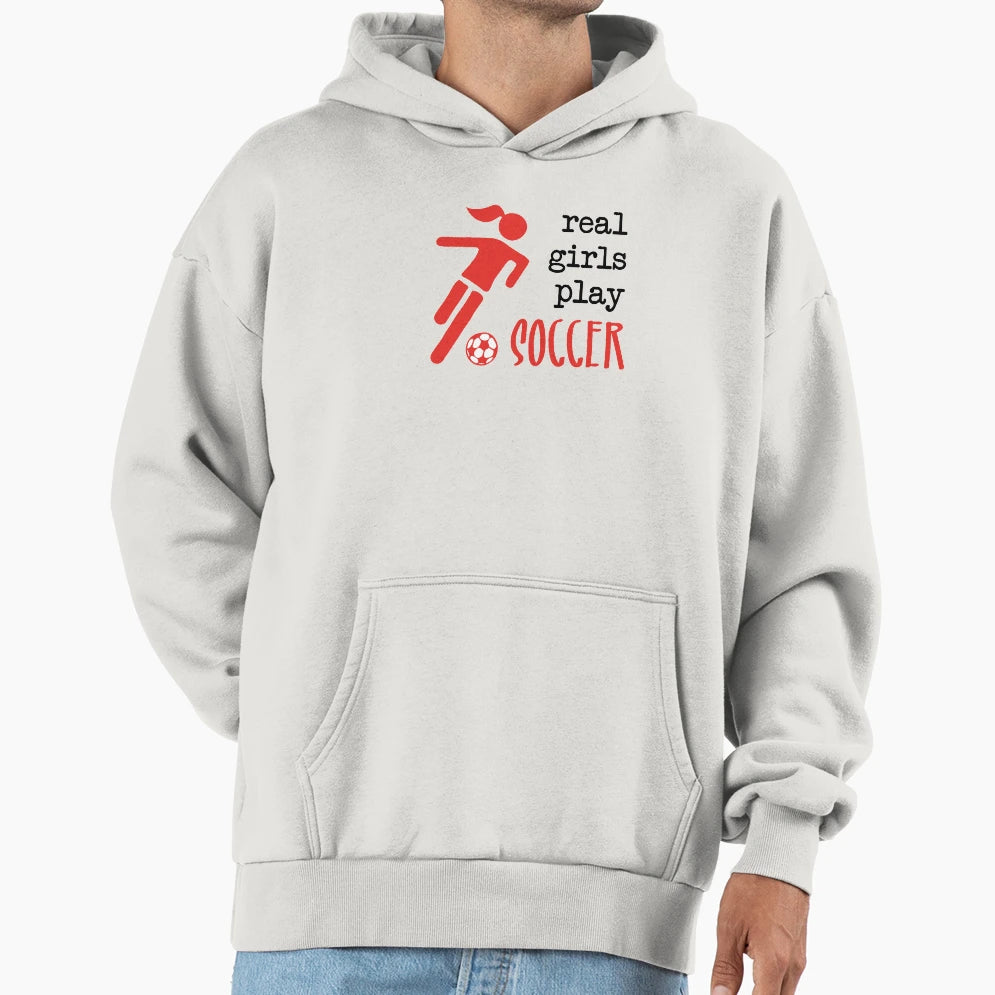 Real Play Soccer Hoodie - Graphic Print Unisex - T-Shirt, Sweatshirt, Hoodie