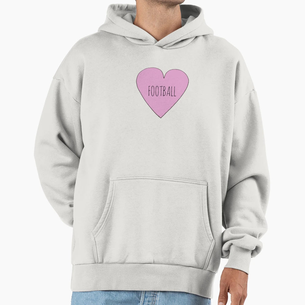 Football Love Hoodie - Aesthetic Graphic for Adults - T-Shirt, Sweatshirt, Hoodie