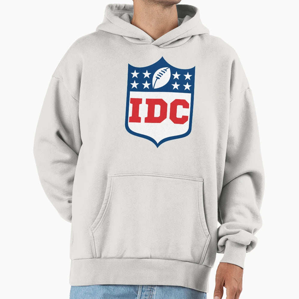 Idc Football Hoodie - Casual Everyday Wear Men Women - T-Shirt, Sweatshirt, Hoodie