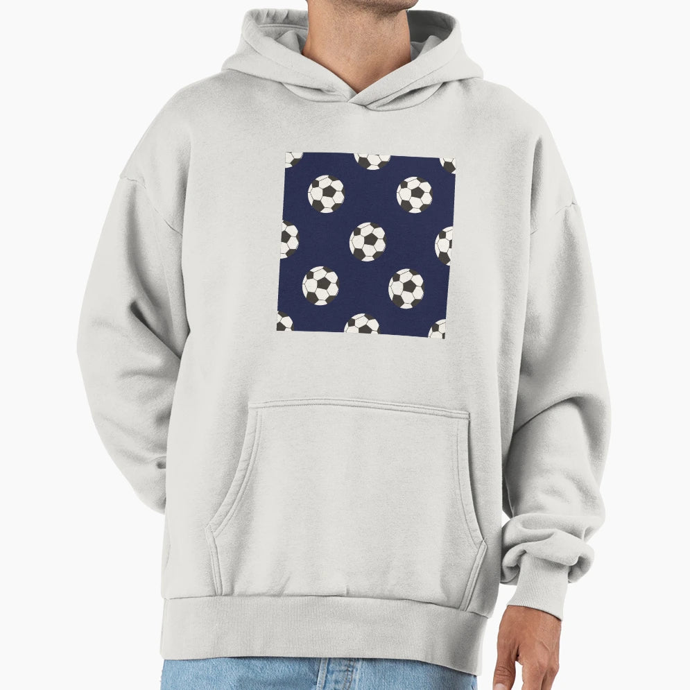 Soccer Pattern Hoodie - Trendy Graphic for Adults - T-Shirt, Sweatshirt, Hoodie