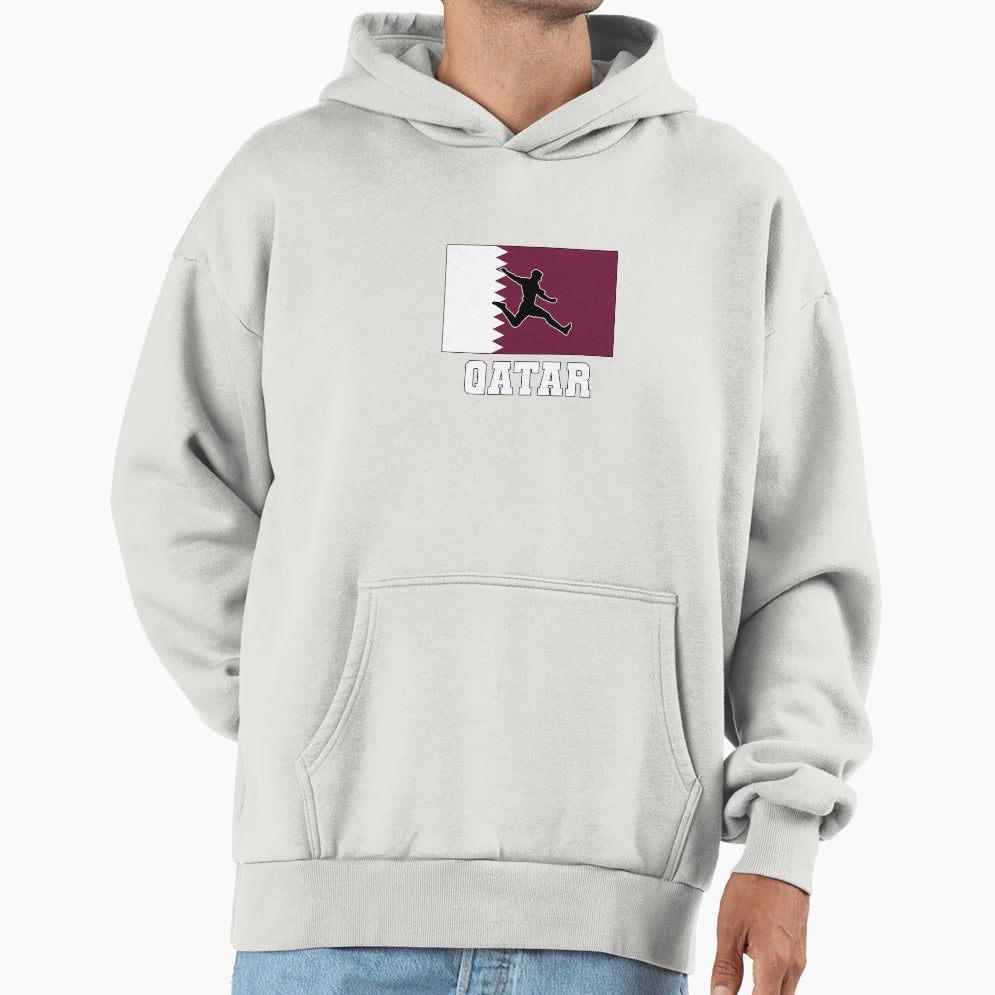 Qatar Soccer Football Qatar National Team Hoodie - Custom Art Print Unisex - T-Shirt, Sweatshirt, Hoodie