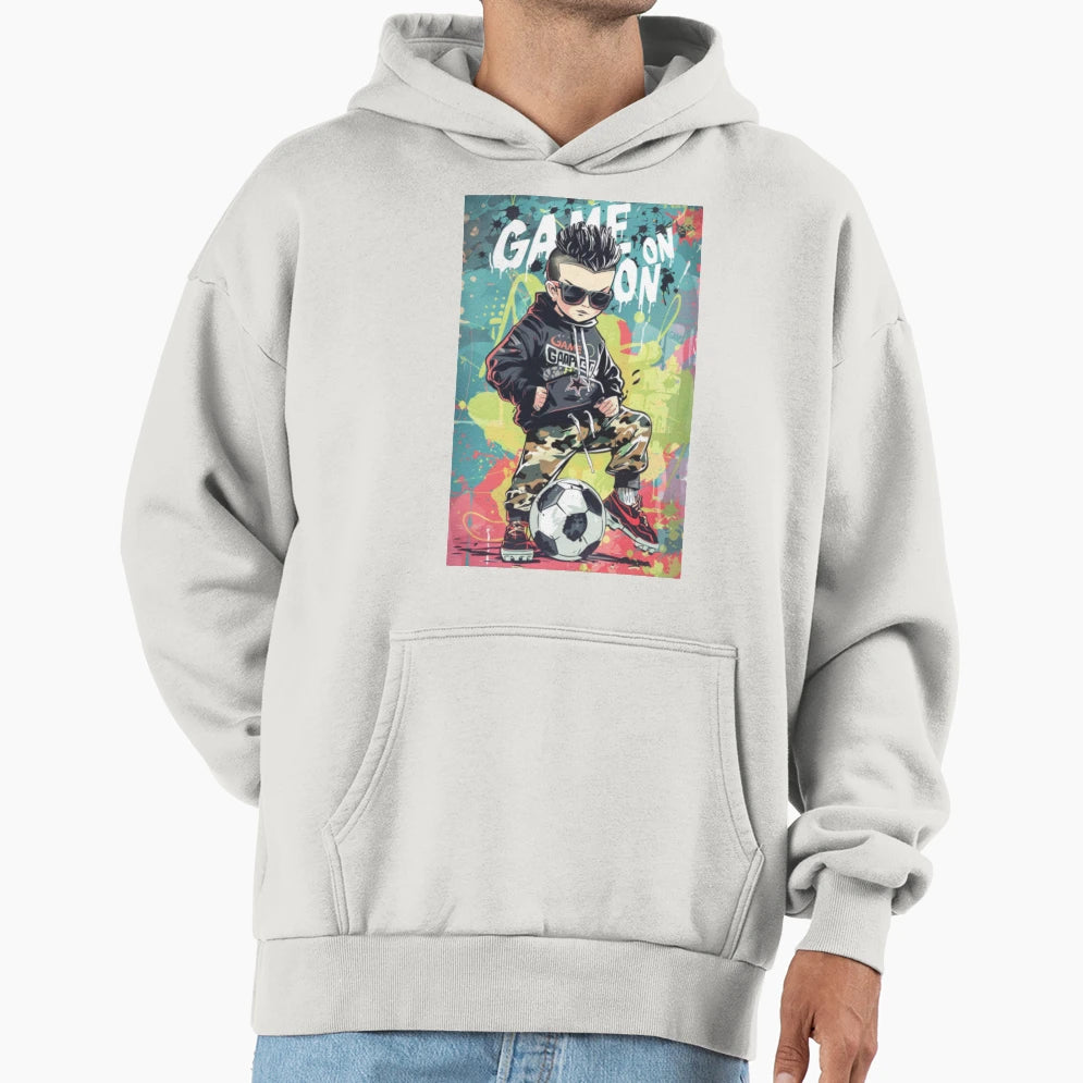 Little Football Player Hoodie - Streetwear Style for Adults - T-Shirt, Sweatshirt, Hoodie