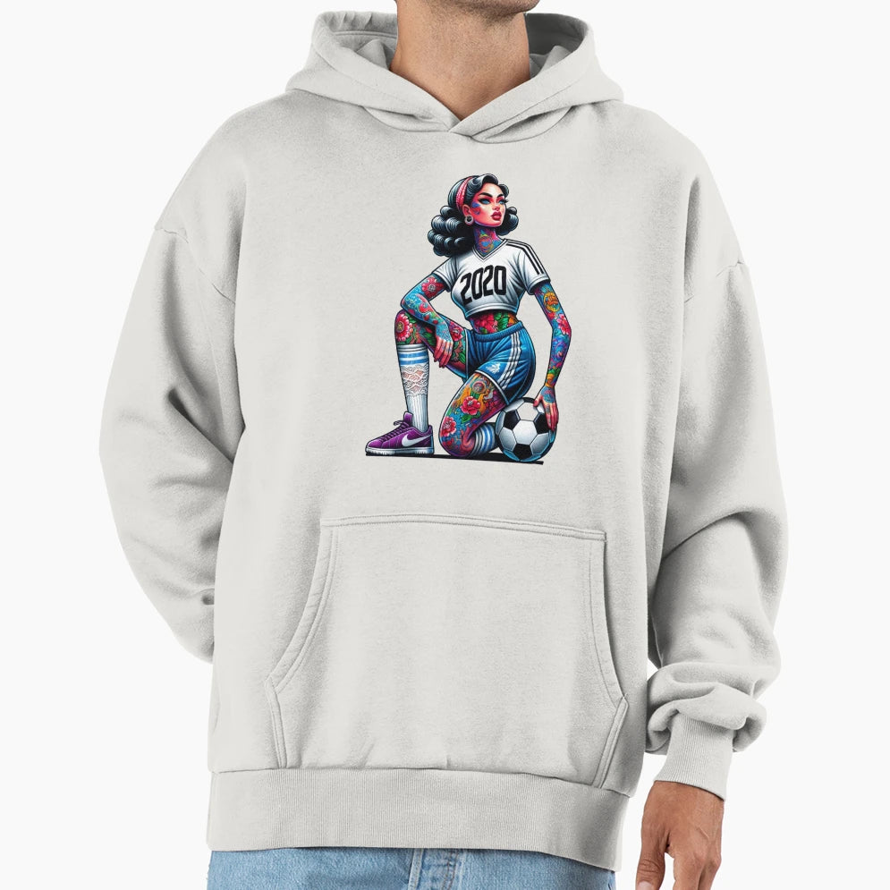 Futbol Player Hoodie - Custom Art Print for Adults - T-Shirt, Sweatshirt, Hoodie