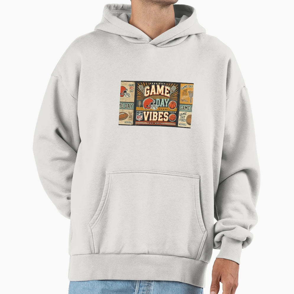 Game Day Vibes Hoodie - Unique Graphic Unisex - T-Shirt, Sweatshirt, Hoodie