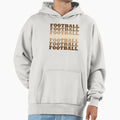 Football Distressed Repeated Gradient Hoodie - Aesthetic Graphic for Adults - T-Shirt, Sweatshirt, Hoodie