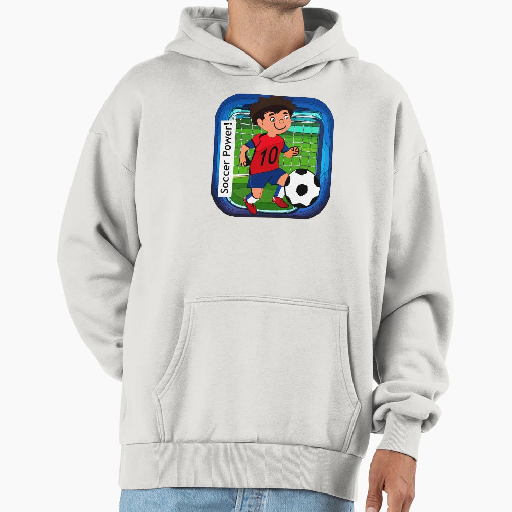 Soccer Power Hoodie - Aesthetic Graphic Unisex - T-Shirt, Sweatshirt, Hoodie