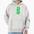 Letter Q Monogram Letter Art Green Hoodie - Graphic Print for Adults - T-Shirt, Sweatshirt, Hoodie