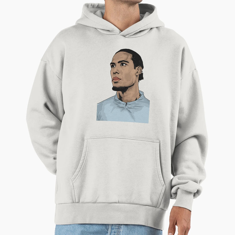 Virgil Van Dijk Hoodie - Fun Novelty Design for Adults - T-Shirt, Sweatshirt, Hoodie