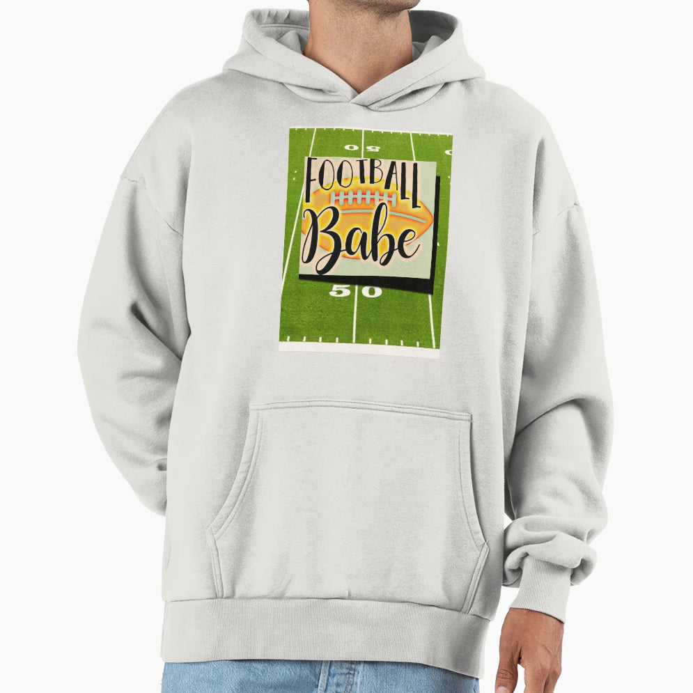 Football Babe Lovers Football Gals Football Hoodie - Graphic Print Unisex - T-Shirt, Sweatshirt, Hoodie
