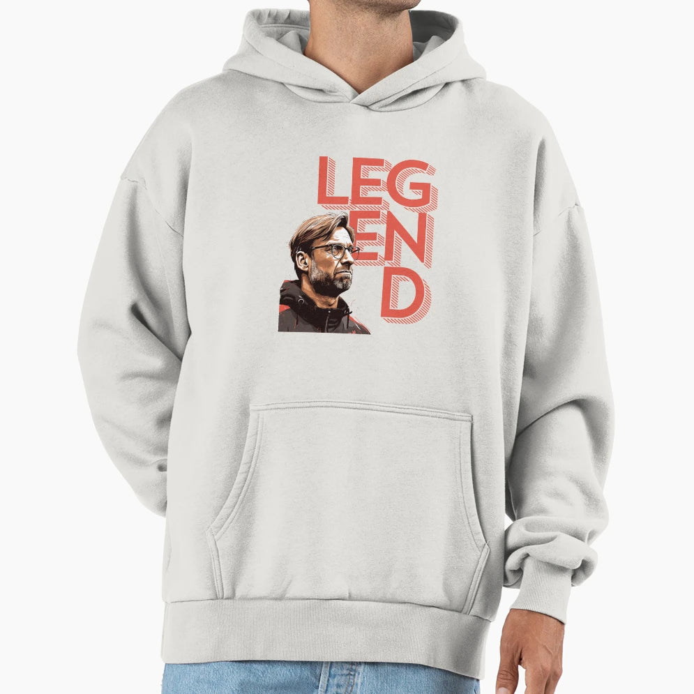 J Rgen Klopp Legend Slogan Hoodie - Unique Graphic Unisex - T-Shirt, Sweatshirt, Hoodie