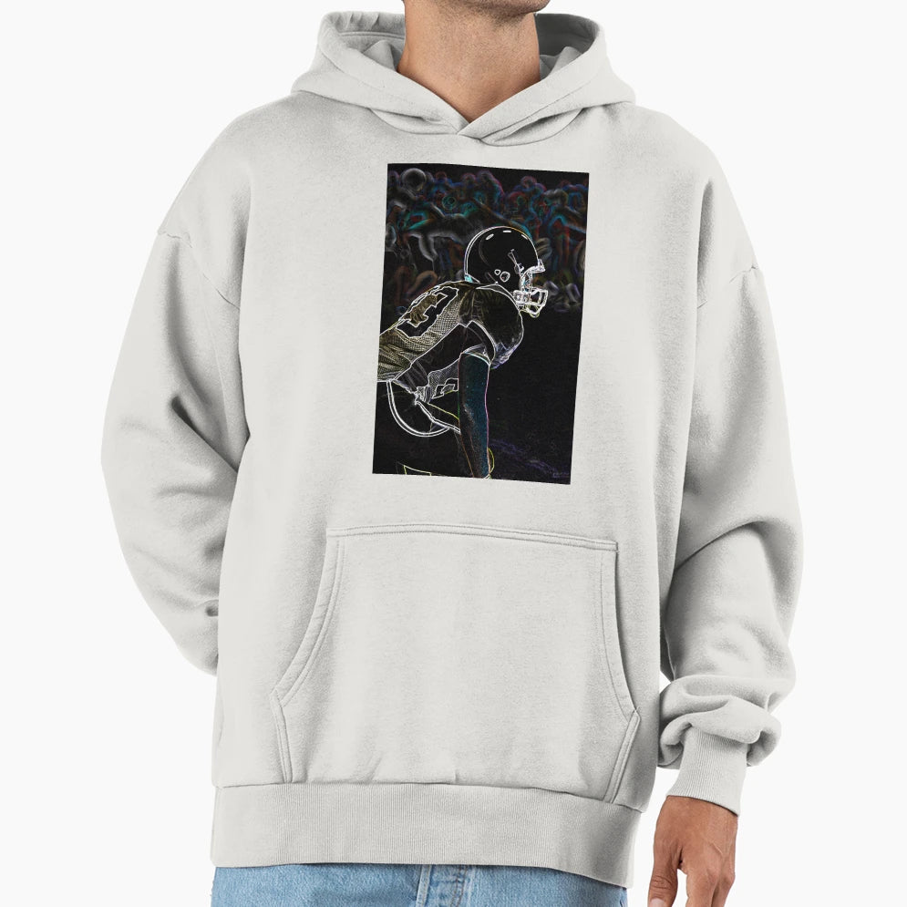 American Footballer Hoodie - Graphic Print Unisex - T-Shirt, Sweatshirt, Hoodie