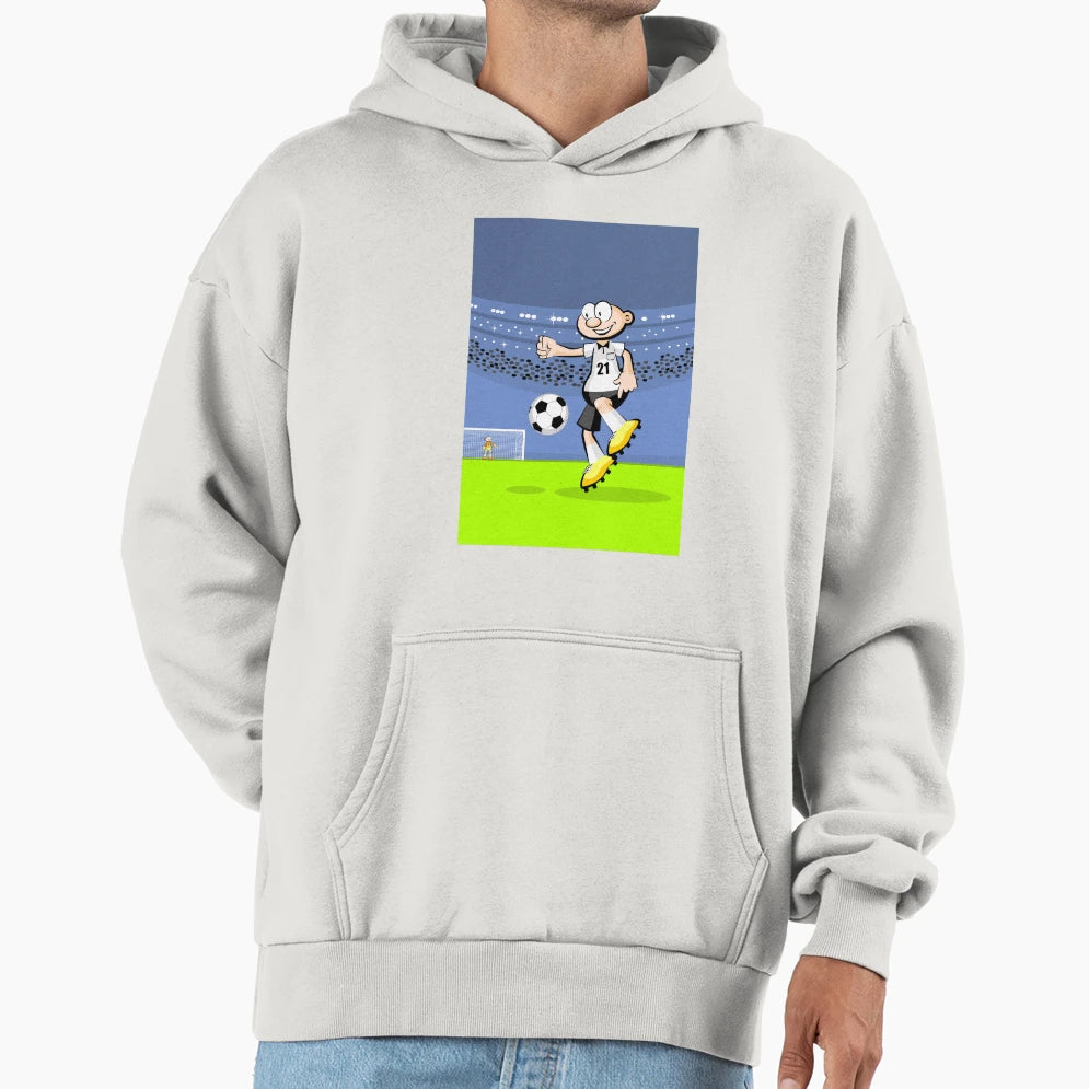 Soccer Player Having Fun Ball Hoodie - Casual Everyday Wear for Adults - T-Shirt, Sweatshirt, Hoodie