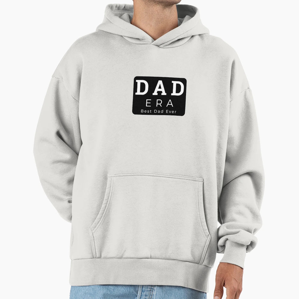 Dad Era Best Dad Ever Modern Minimalist Hoodie - Novelty Apparel Unisex - T-Shirt, Sweatshirt, Hoodie