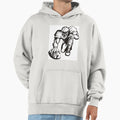 Strong American Football Player Hoodie - Minimalist Print for Adults - T-Shirt, Sweatshirt, Hoodie