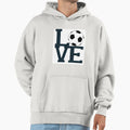 Love Soccer Hoodie - Novelty Apparel Unisex - T-Shirt, Sweatshirt, Hoodie