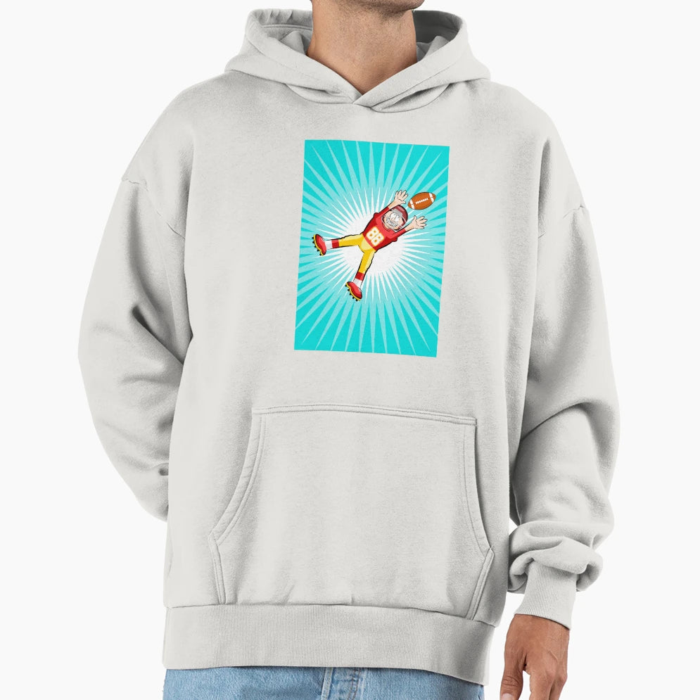 American Football Player Trying To Hoodie - Casual Everyday Wear Men Women - T-Shirt, Sweatshirt, Hoodie