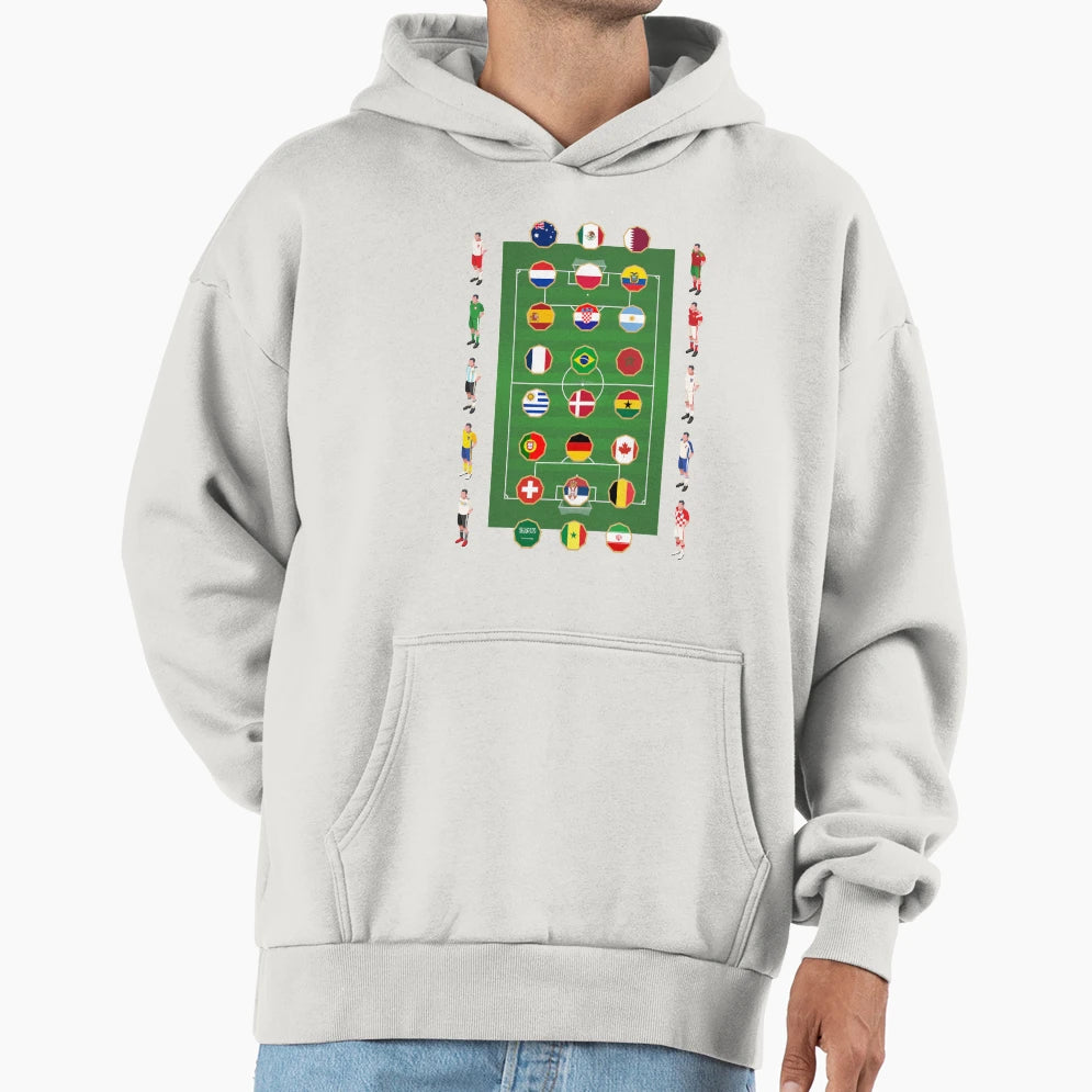 Football Soccer Lover Hoodie - Aesthetic Graphic for Adults - T-Shirt, Sweatshirt, Hoodie