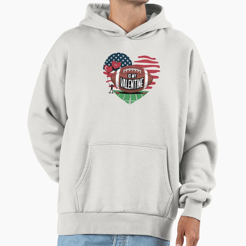 Valentine Stadium Sports Fans Hoodie - Graphic Print Unisex - T-Shirt, Sweatshirt, Hoodie