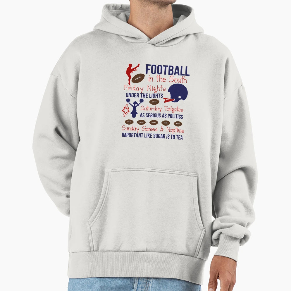 Football South Hoodie - Casual Everyday Wear for Adults - T-Shirt, Sweatshirt, Hoodie