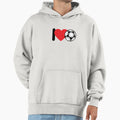 I Love Football Hoodie - Trendy Graphic Unisex - T-Shirt, Sweatshirt, Hoodie