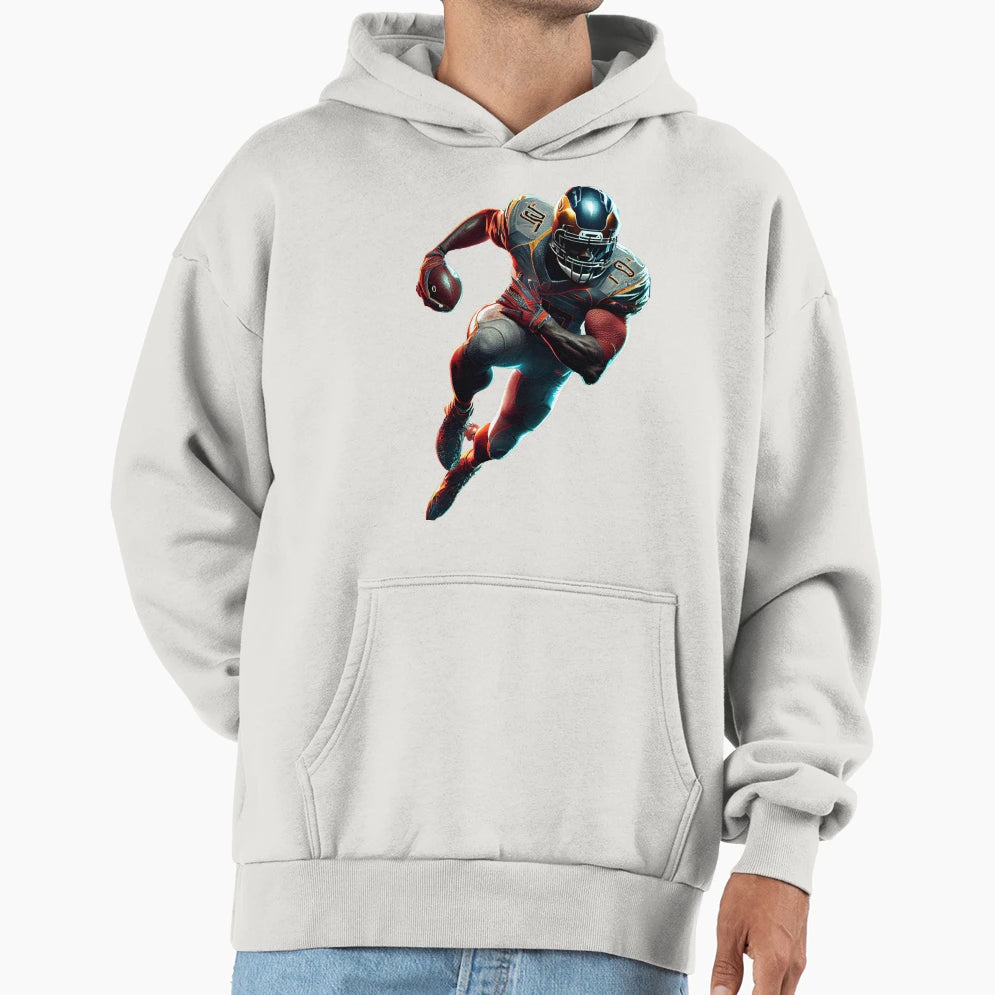American Football Player Hoodie - Minimalist Print for Adults - T-Shirt, Sweatshirt, Hoodie