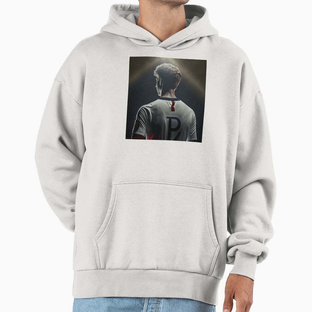 Football Player Back Hoodie - Aesthetic Graphic Unisex - T-Shirt, Sweatshirt, Hoodie