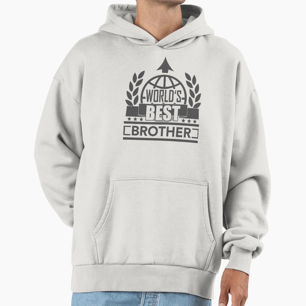 Worlds Best Brother Hoodie - Minimalist Print Unisex - T-Shirt, Sweatshirt, Hoodie