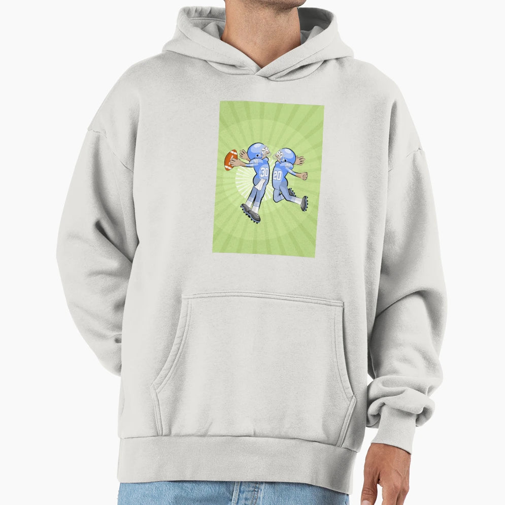American Football Players Attitude Hoodie - Custom Art Print Men Women - T-Shirt, Sweatshirt, Hoodie