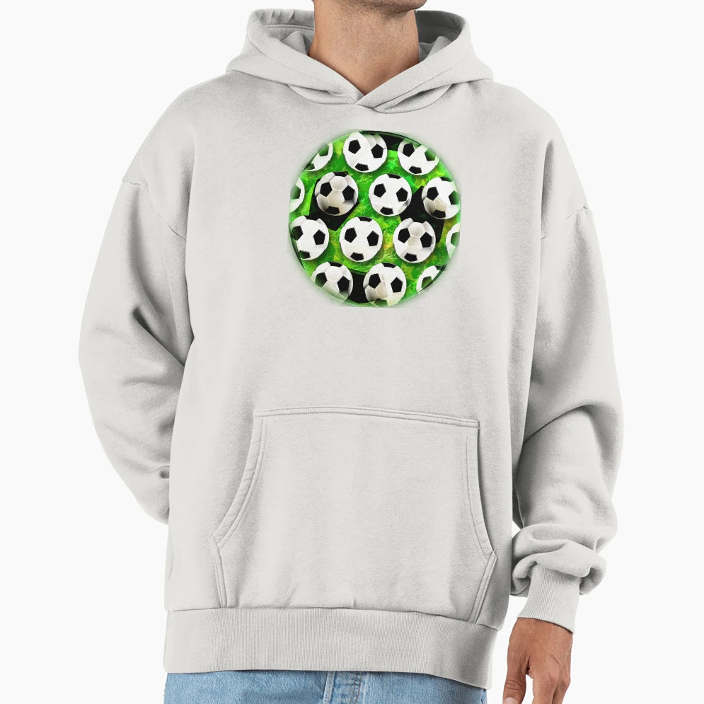 Soccer Ball Football Pattern Hoodie - Novelty Apparel Unisex - T-Shirt, Sweatshirt, Hoodie