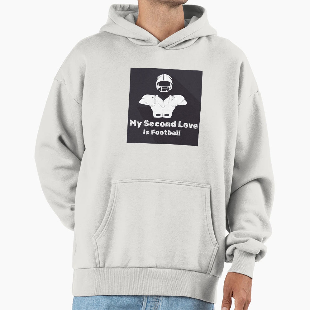 My Second Love Is Football T-Shirt - Custom Art Print Men Women - T-Shirt, Sweatshirt, Hoodie
