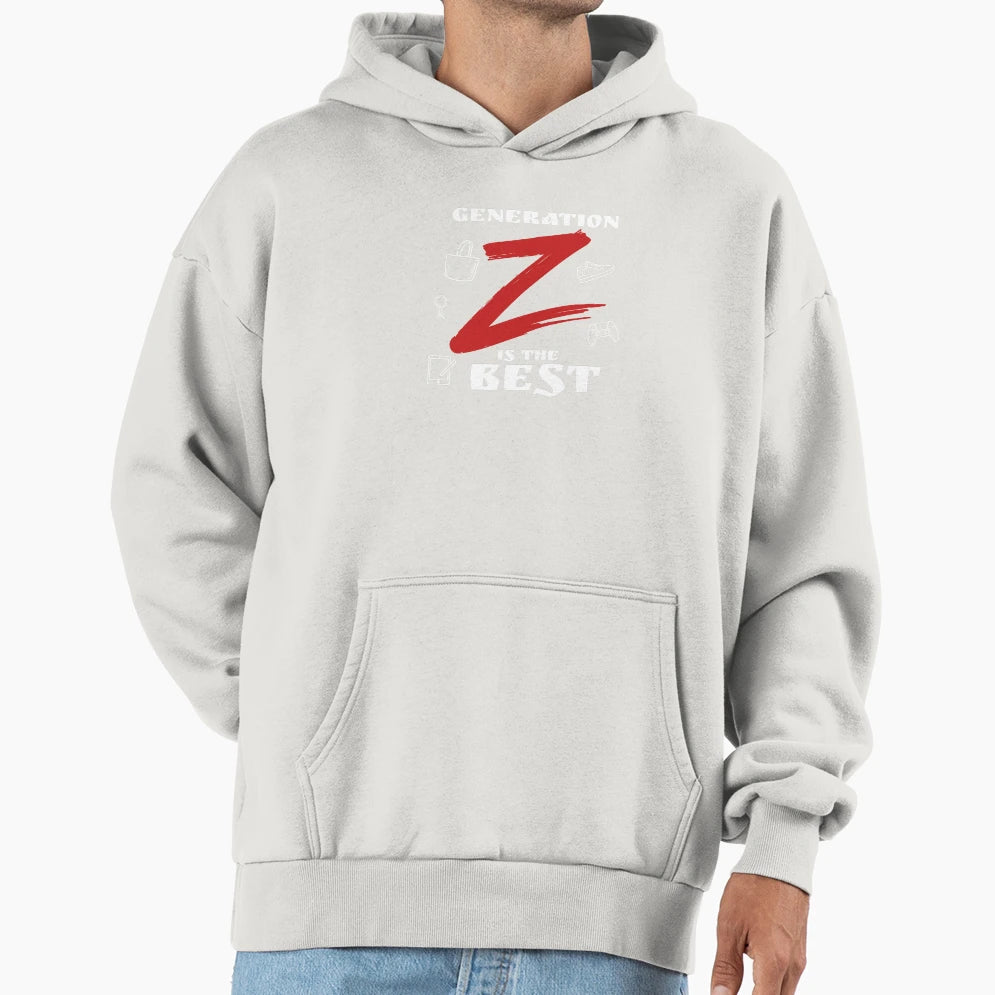 Gen Z Vibes Bold Trendy Statement Hoodie - Unique Graphic Men Women - T-Shirt, Sweatshirt, Hoodie
