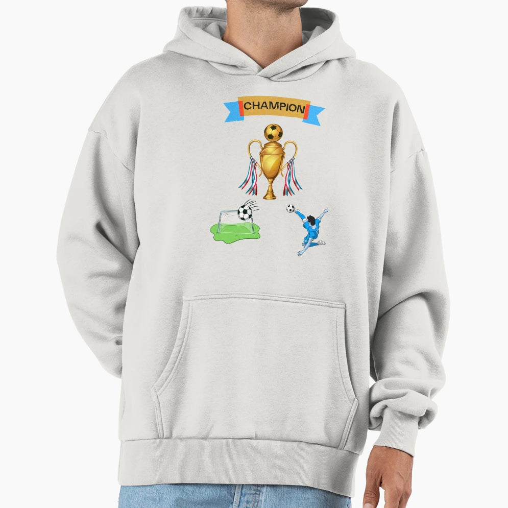 Champion Hoodie - Trendy Graphic Men Women - T-Shirt, Sweatshirt, Hoodie