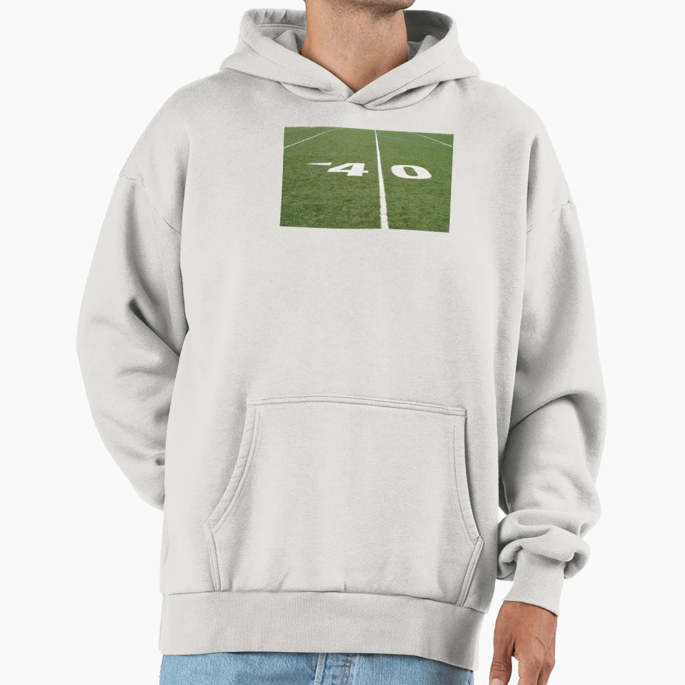 Football Field Forty Hoodie - Aesthetic Graphic Unisex - T-Shirt, Sweatshirt, Hoodie
