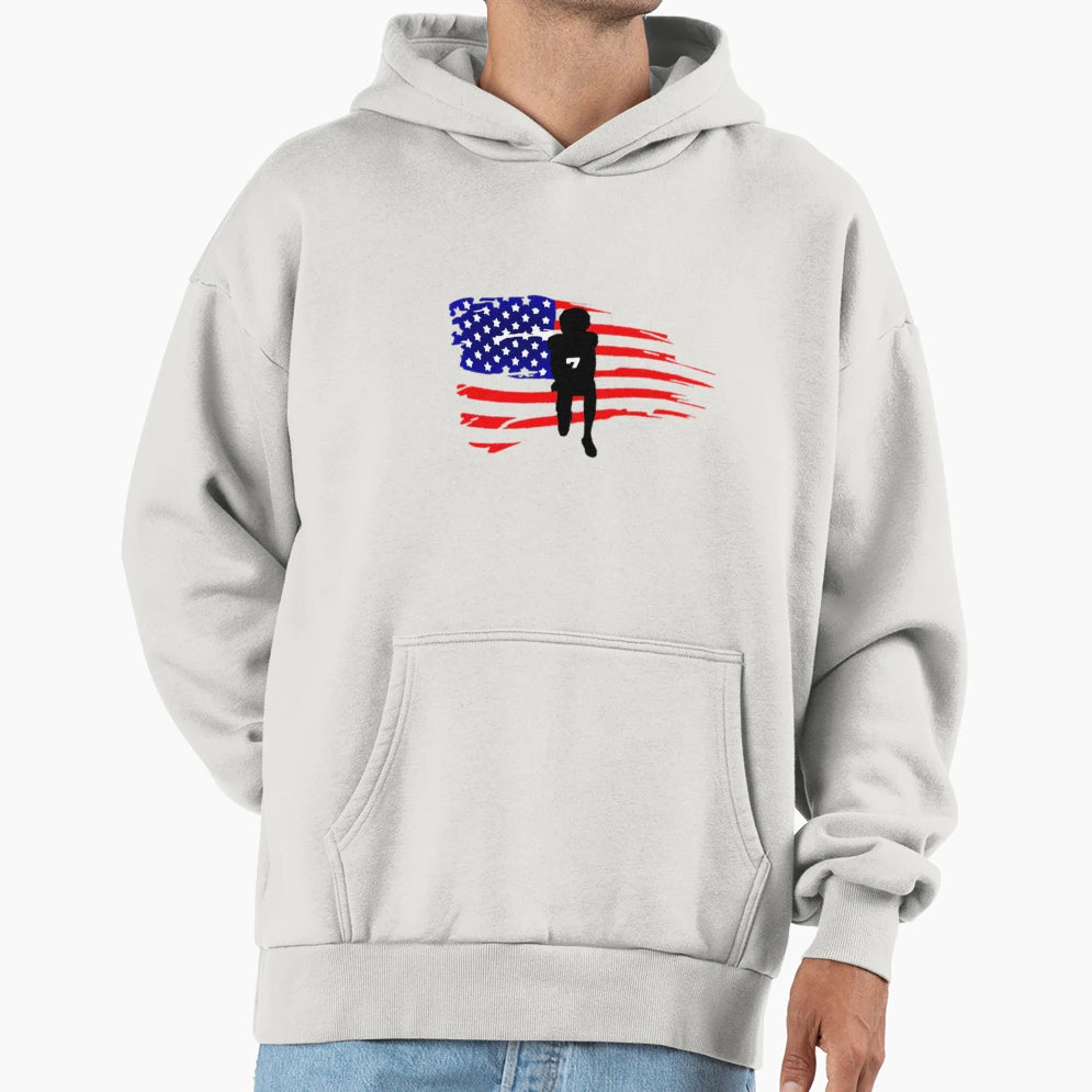 Kneeling Kaepernick Hoodie - Trendy Graphic Men Women - T-Shirt, Sweatshirt, Hoodie