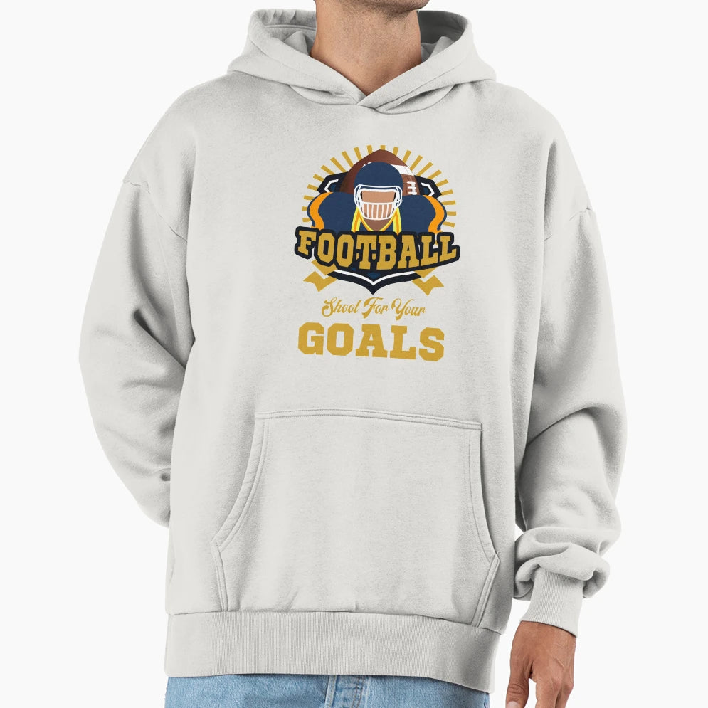 American Football Player Footballer Team Hoodie - Trendy Graphic Men Women - T-Shirt, Sweatshirt, Hoodie