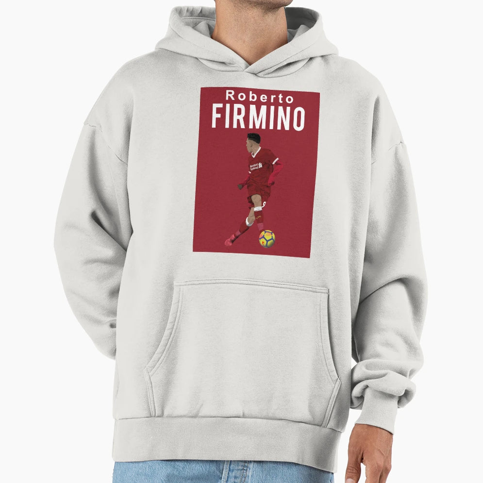 Roberto Firmino Liverpool Hoodie - Minimalist Print Men Women - T-Shirt, Sweatshirt, Hoodie