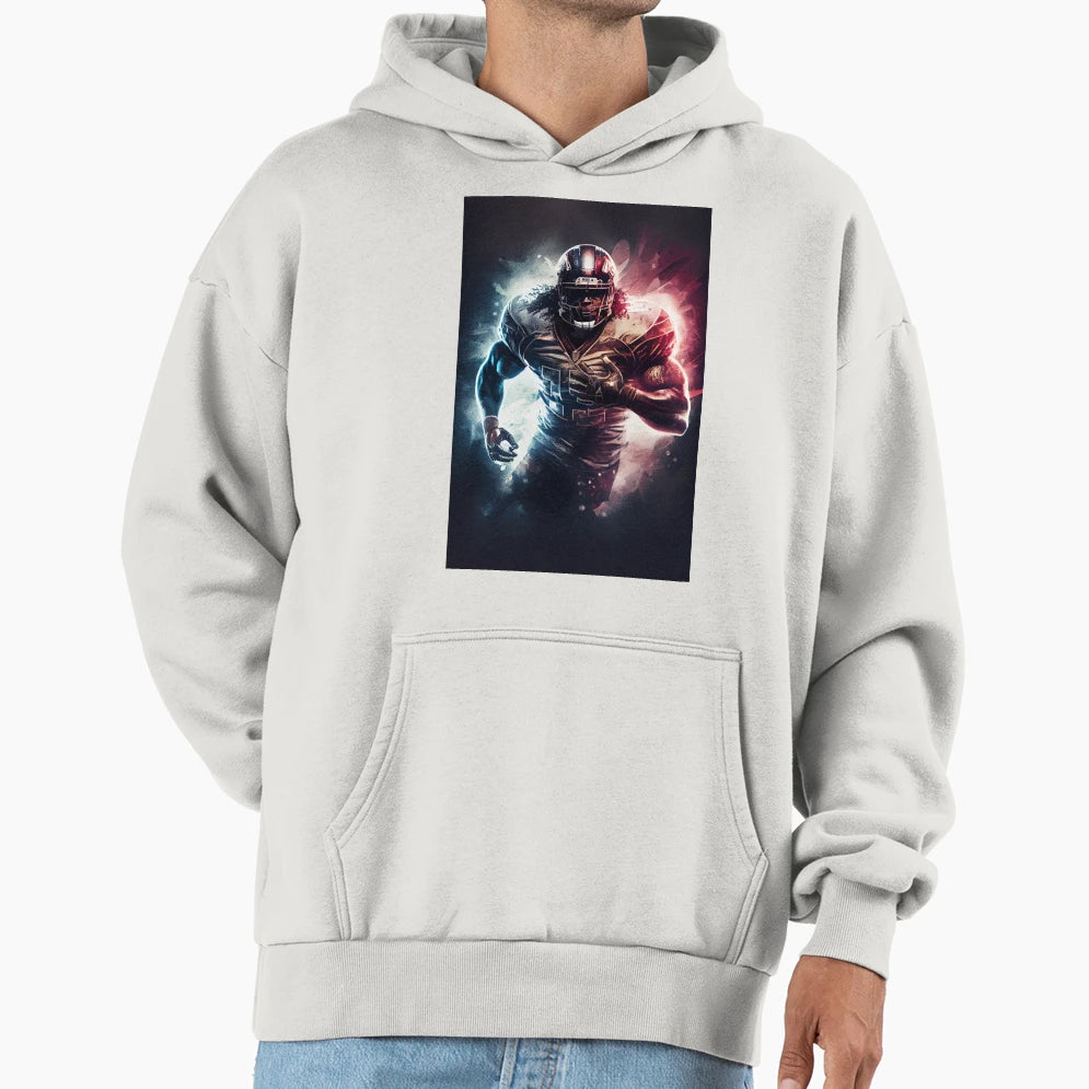 American Football Player Hoodie - Trendy Graphic for Adults - T-Shirt, Sweatshirt, Hoodie