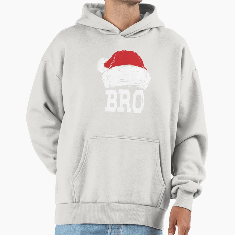 Bro Art Santa Hat Matching Family Hoodie - Streetwear Style Men Women - T-Shirt, Sweatshirt, Hoodie