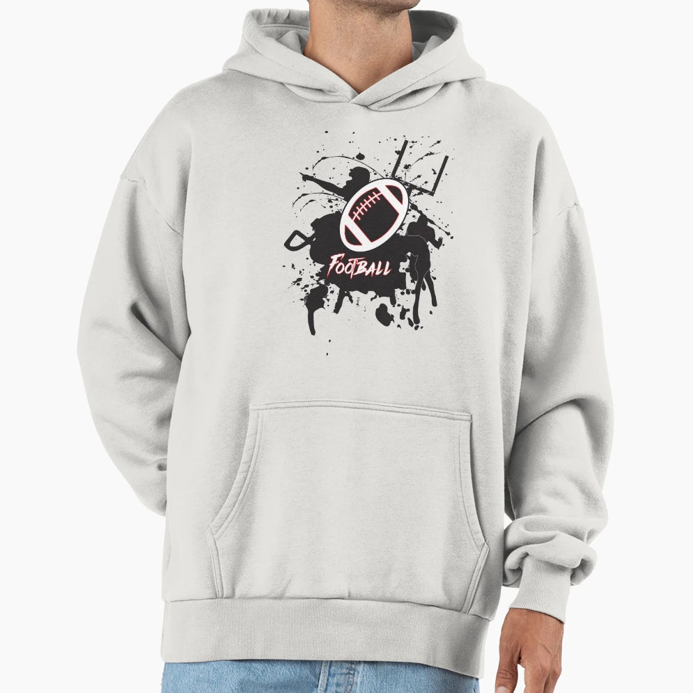 Football Life Hoodie - Minimalist Print Unisex - T-Shirt, Sweatshirt, Hoodie