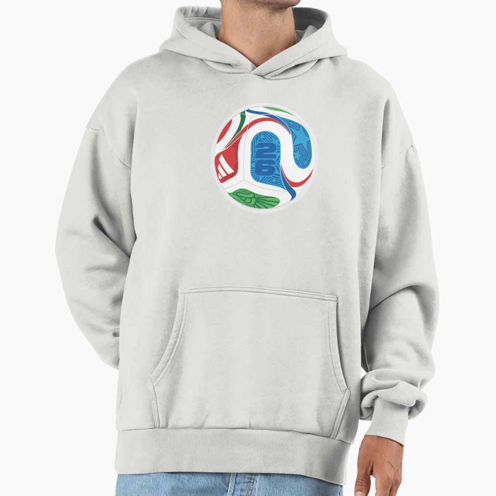 2026 World Soccer Match Ball Hoodie - Fun Novelty Design Unisex - T-Shirt, Sweatshirt, Hoodie