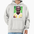 Pele Greatest Footballer All Time Brazilian Hoodie - Graphic Print Unisex - T-Shirt, Sweatshirt, Hoodie