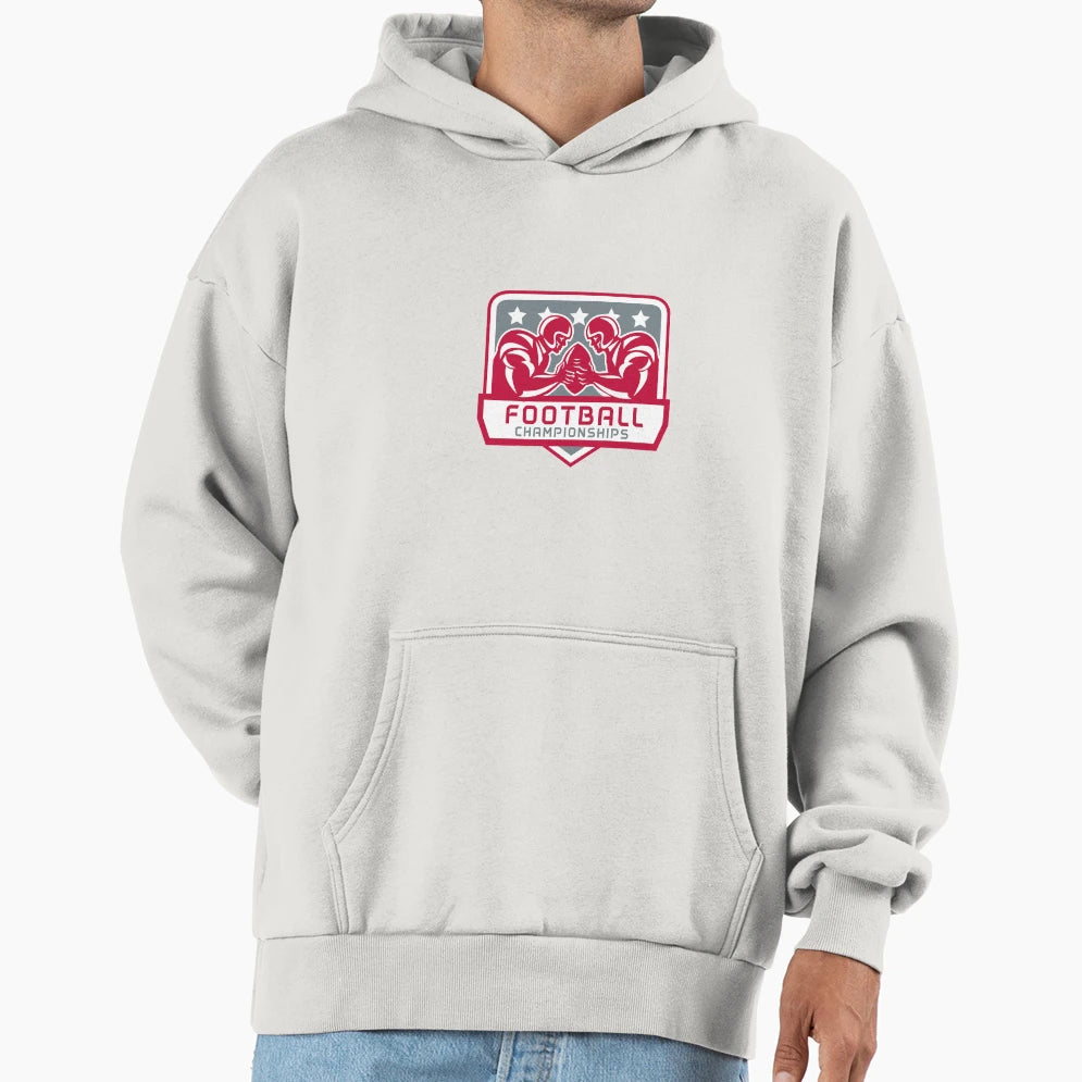 American Football Championship Crest Hoodie - Unique Graphic for Adults - T-Shirt, Sweatshirt, Hoodie