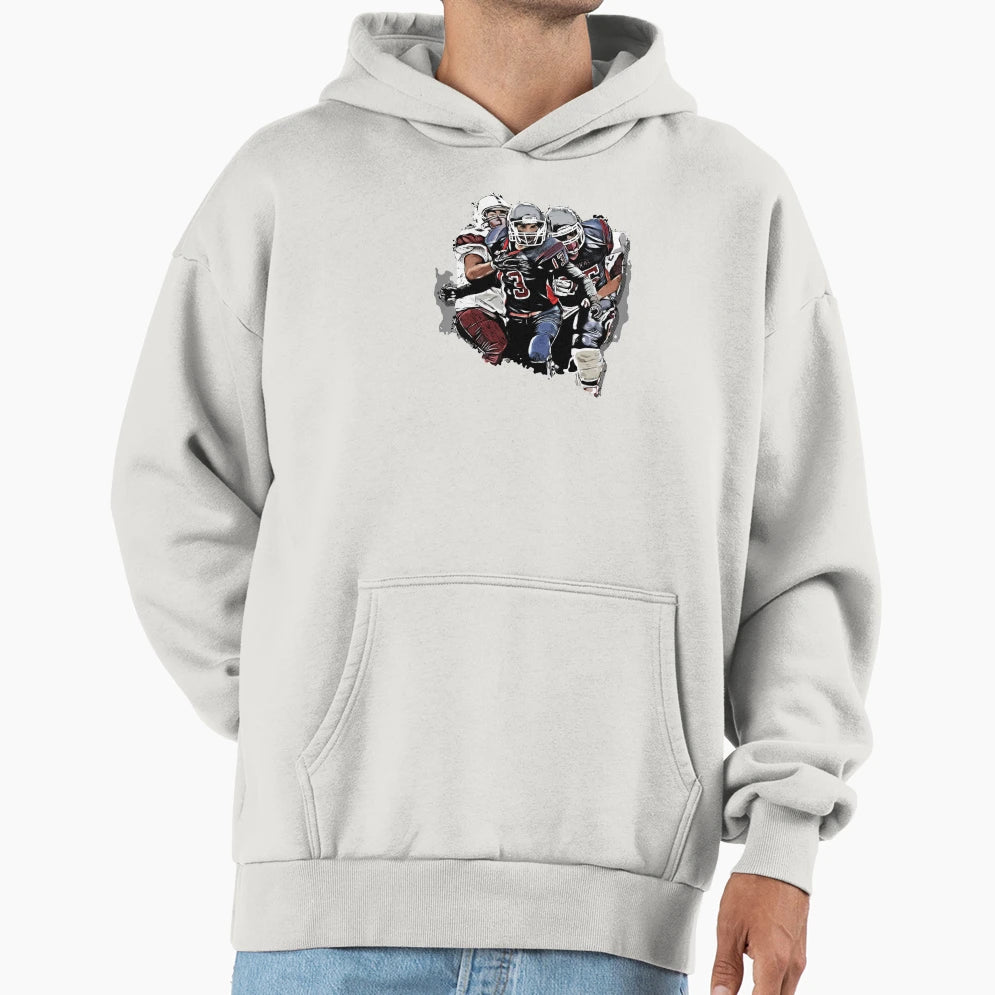 Football Fantasy Game Clipart Sports Hoodie - Trendy Graphic Unisex - T-Shirt, Sweatshirt, Hoodie