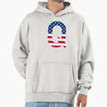 Letter Q Capital Alphabet Q American Hoodie - Casual Everyday Wear Unisex - T-Shirt, Sweatshirt, Hoodie