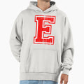 Big Red Letter E Hoodie - Casual Everyday Wear for Adults - T-Shirt, Sweatshirt, Hoodie