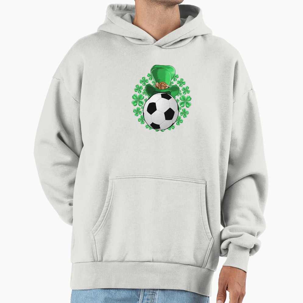 Soccer Saint Patricks Day Hoodie - Aesthetic Graphic Unisex - T-Shirt, Sweatshirt, Hoodie