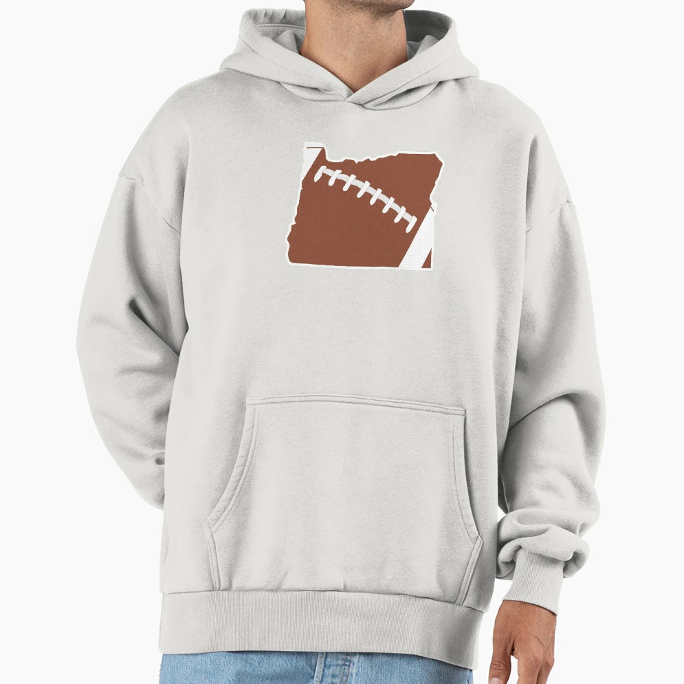 Football Oregon Fun Football Lover Hoodie - Streetwear Style for Adults - T-Shirt, Sweatshirt, Hoodie