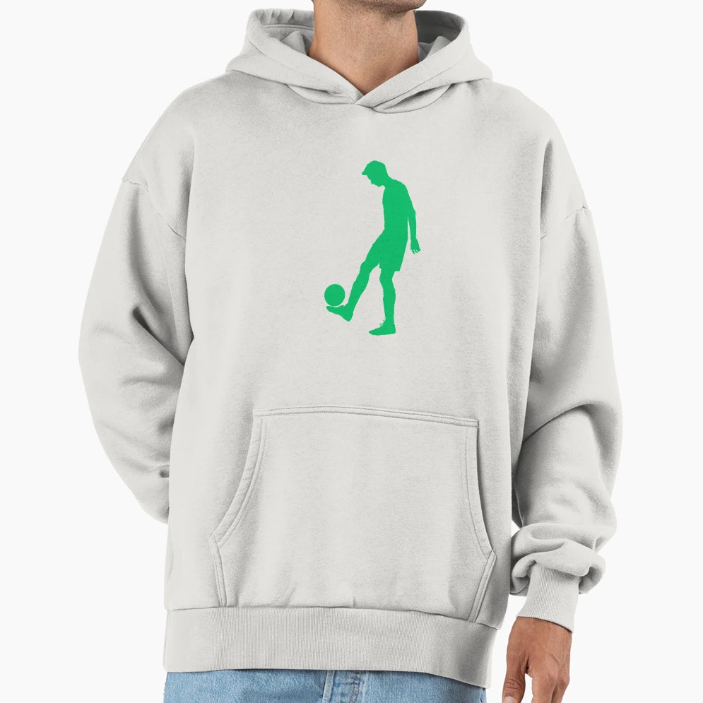 Football Green Dribbler Player Ball Hoodie - Streetwear Style Men Women - T-Shirt, Sweatshirt, Hoodie