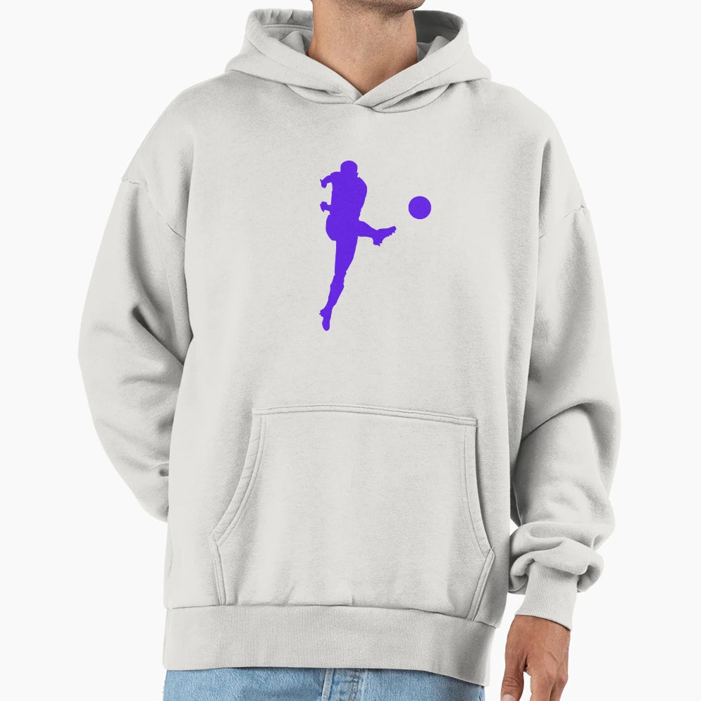Football Blue Shooting Player Ball Your Hoodie - Trendy Graphic for Adults - T-Shirt, Sweatshirt, Hoodie