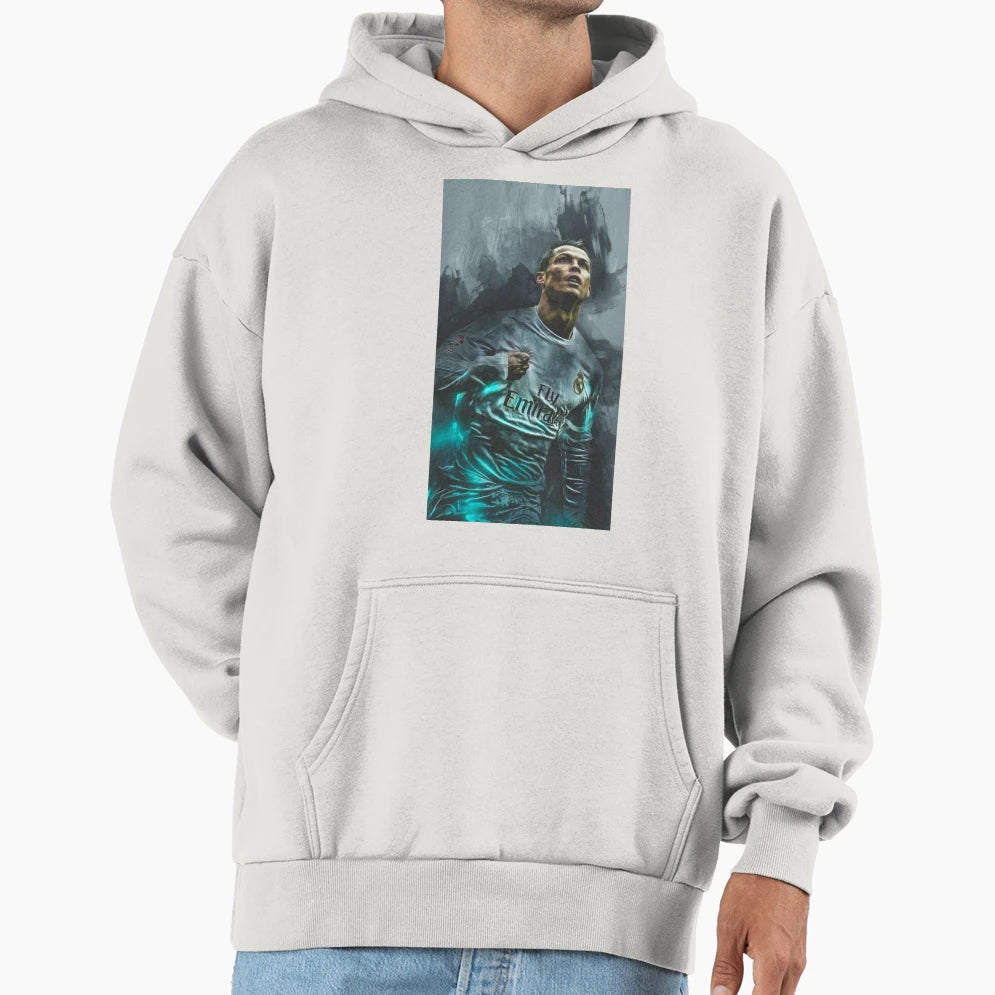 Cristiano Ronaldo Hoodie - Custom Art Print for Adults - T-Shirt, Sweatshirt, Hoodie